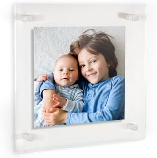 ArtToFrames 24x24 Inch Double Panel Floating Acrylic Picture Frame comes