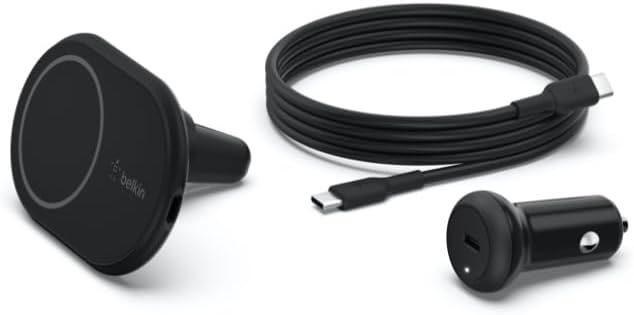 Belkin 10W Magnetic Wireless Car Charger, Vent Phone Mount