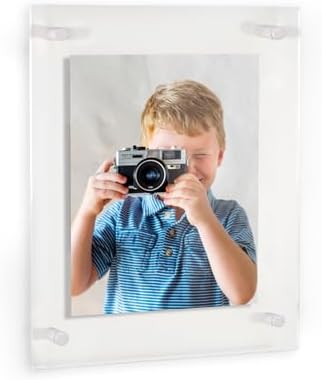 ArtToFrames 21x30 Inch Double Panel Floating Acrylic Picture Frame comes