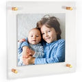 ArtToFrames 12x12 Inch Double Panel Floating Acrylic Picture Frame comes