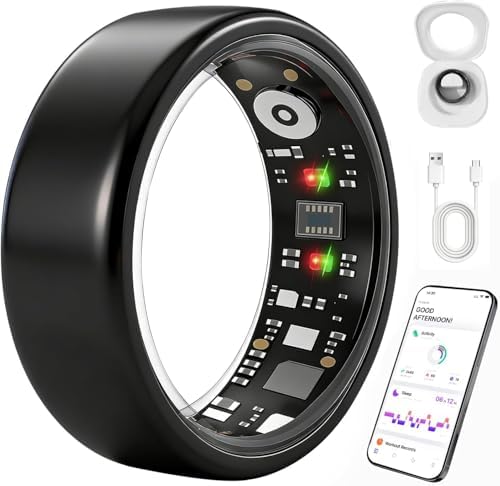 smart ring health tracker for women men, fitness shown in use