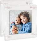 ArtToFrames 16x16 Inch Double Panel Floating Acrylic Picture Frame comes (2 Pack)