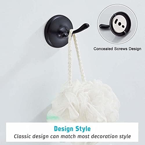 8 Piece Bathroom Accessory Set(Adjustable Towel Bar, Towel Ring, Toilet Paper Holder,Towel Robe Hook), Wall Mounted Bathroom Hardware Accessories Set,Oil Rubbed Bronze