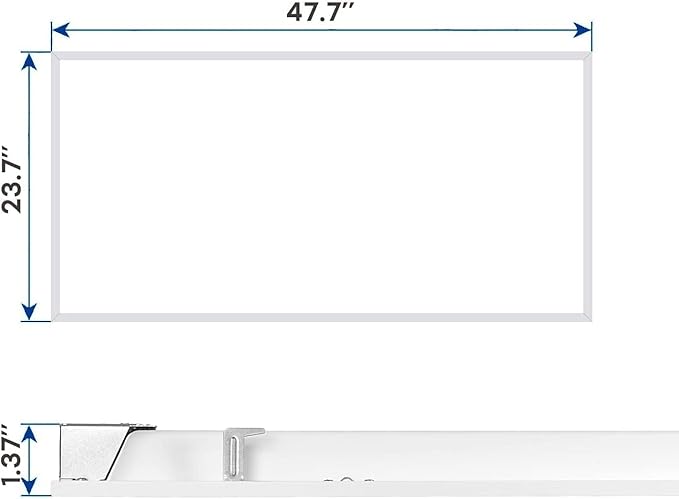 2x4 FT LED Light Flat Panel, 5 CCT 3K | 3.5k | 4K | 5K | 6.5K, Dimmable (12 Pack)