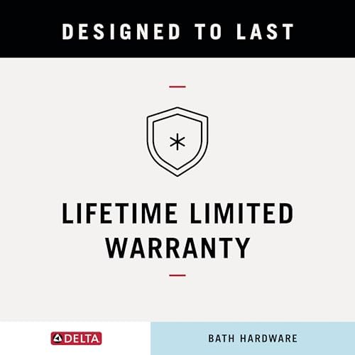 Delta 4-Piece Matte Black Bathroom Set Towel Rack, Ring, Toilet Paper Holder, Hook | Nicoli Bath Accessories