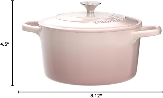 Crock-Pot Artisan Round Enameled Cast Iron Dutch Oven, Pistachio Green