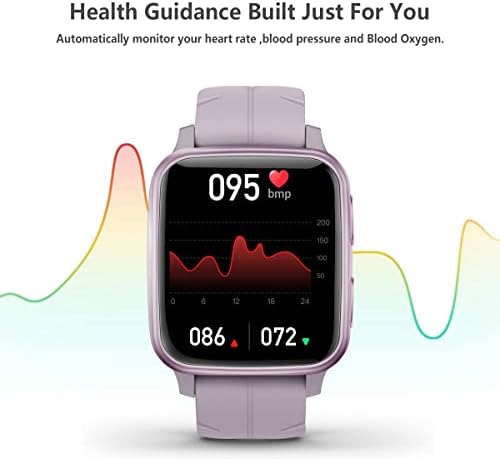 fitvii health & fitness tracker, smart watch with, close-up detail
