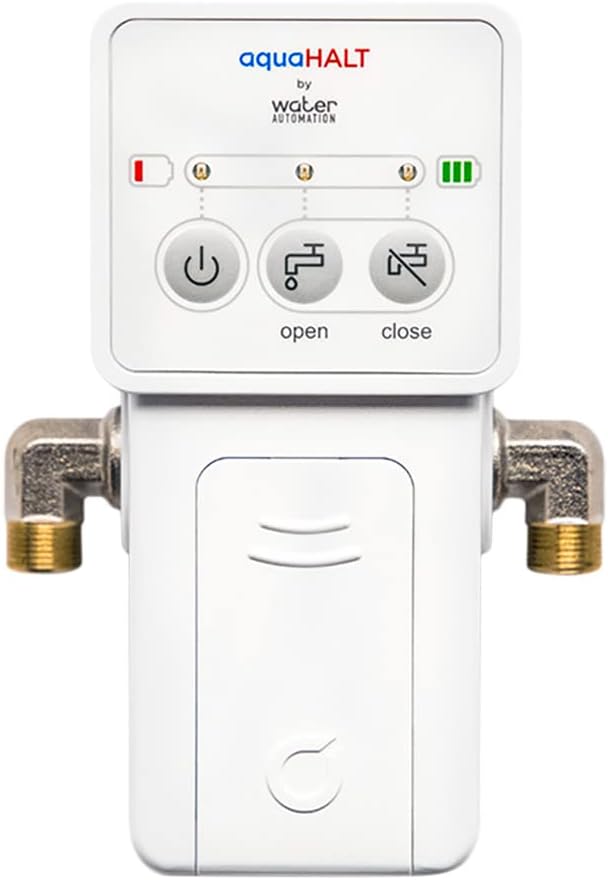 aquaHALT Smart Home Water Toilet Leak Detector Alarm and Automatic Shut Off