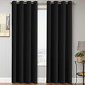 H.VERSAILTEX Blackout Thermal Insulated Light Blocking Curtains (Set of 2)