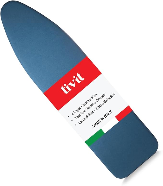 TIVIT Ironing Board Cover 18 x 49, Performance Grade Titanium Coated Pro Grip