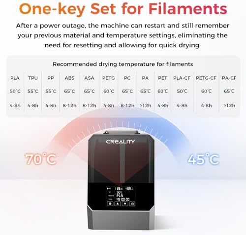 2026 new creality space pi filament dryer plus shown in use