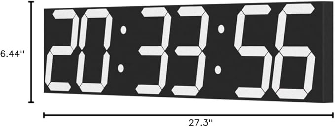 CHKOSDA Digital Wall Clock, Oversize Led Digital Clock