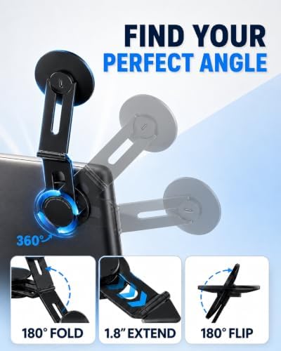 Tesla Phone Mount Charger: 15W Wireless Car Phone Holder (Black