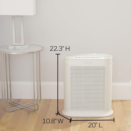 Honeywell AllergenPlus HEPA Air Purifier for Home, 2250 Ft² Rooms in 1 hour, Reduces Allergens, Dust, Pollen, Smoke, Pet Dander, Odors, White, HPA304