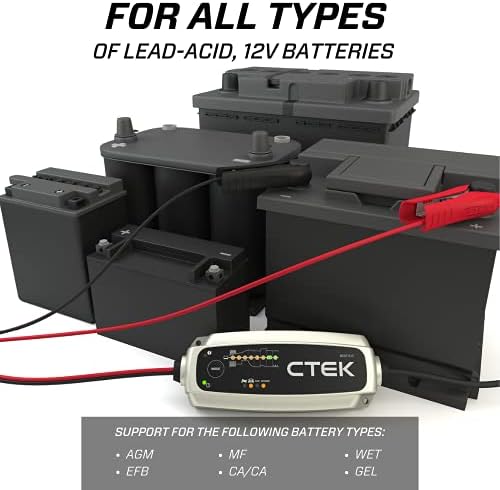 ctek - 40-206 mxs 5.0 fully automatic 4.3, side view