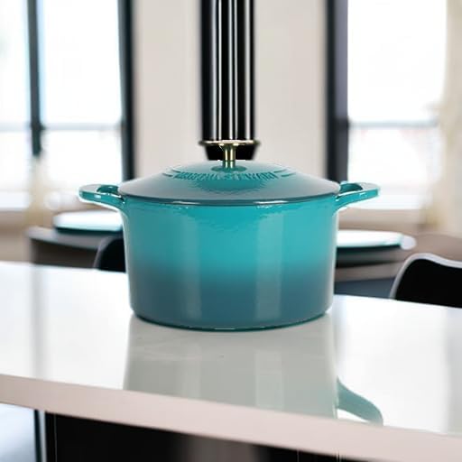 Martha Stewart Gatwick 7-Quart Enamel Cast Iron Dutch Oven – Emerald Ombre