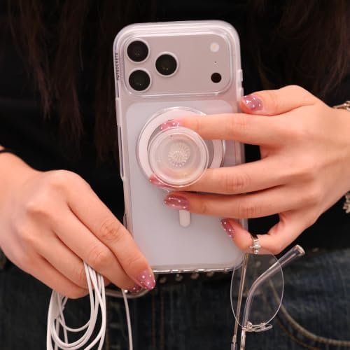 PopSockets Phone Grip for MagSafe, Magnetic Holder- Clear