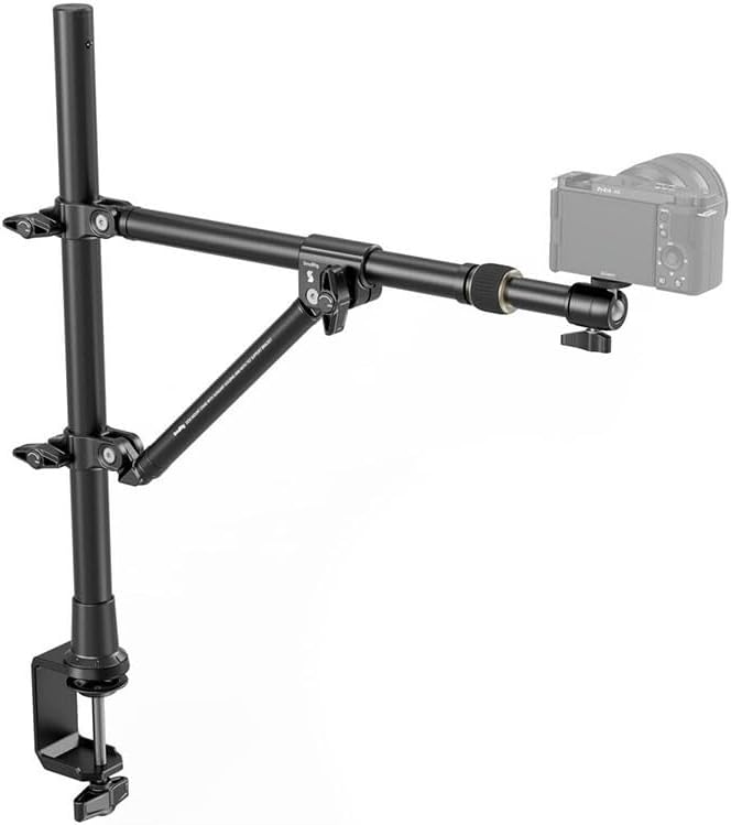 SMALLRIG Triangle Camera Desk Mount, Max. Load 3kg/ 6.6lbs, Overhead Mount