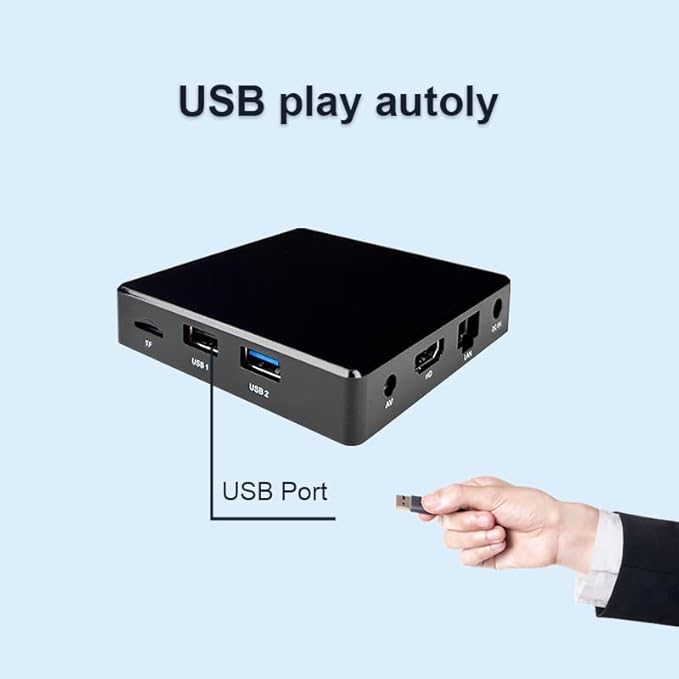 Lunzn Adertising Media Player Box Commercial Display Mate Remote Publish Menu