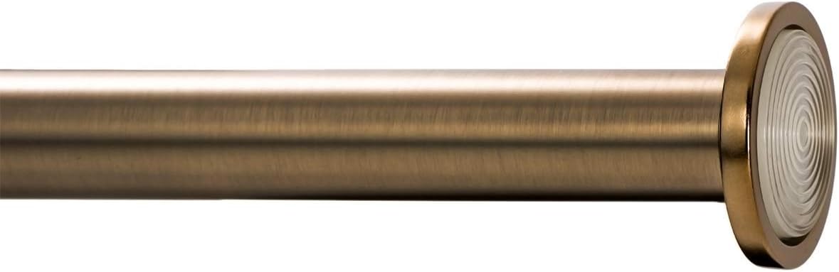 ivilon tension curtain rod - spring tension rod, side view