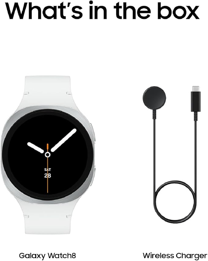 Samsung Galaxy Watch 8 40mm Bluetooth Smartwatch, Cushion Design, Fitness