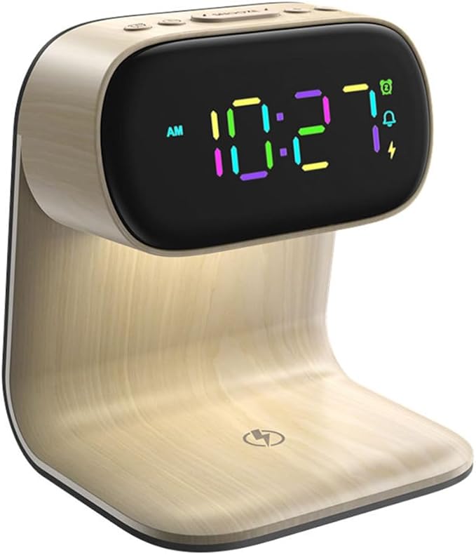 AYI 3in1 Multi-Functional Wireless Charging Alarm Clock Smart Night Light Qi