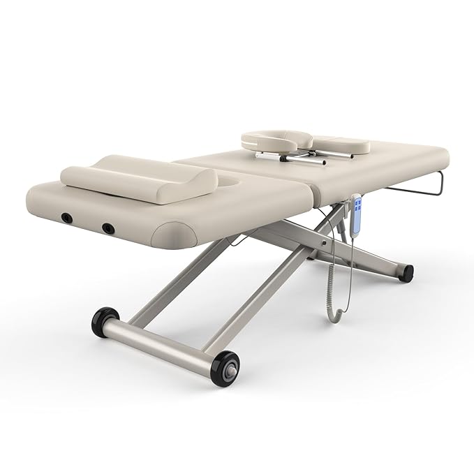 Heavy Duty Electric Massage Table, Electric Lift and Electric Backrest 2 Motor