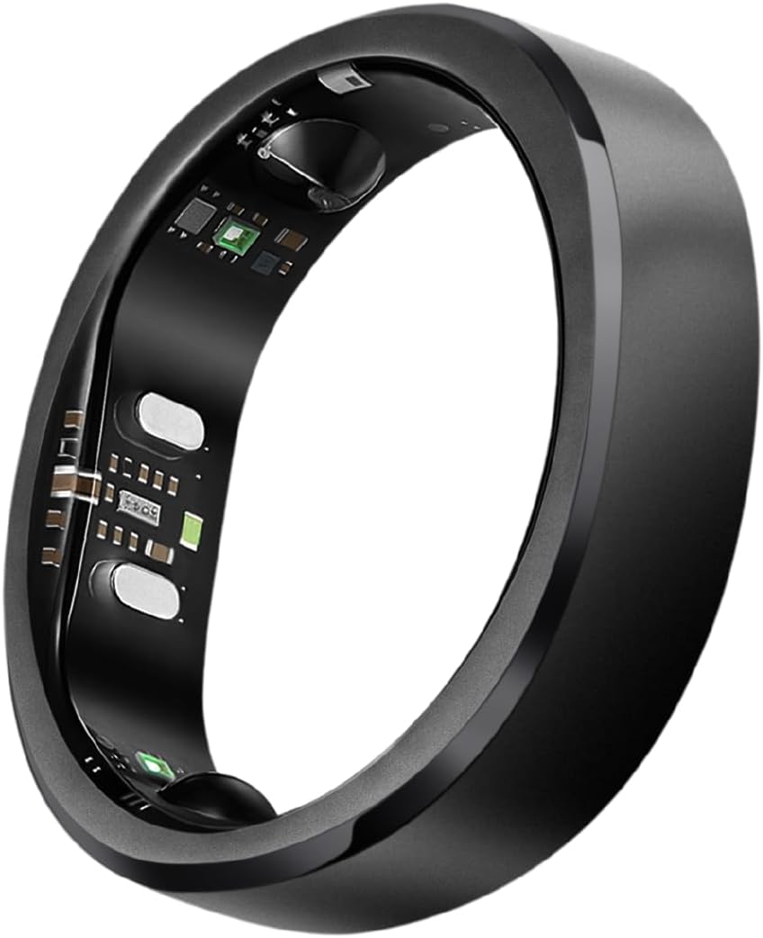 RingConn Gen 3 Smart Ring - Vascular Trends(Size 10, Matte Black)