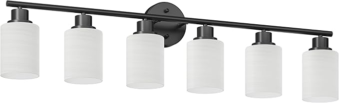 Guliaofo 6-Light Bathroom Light Fixtures, Vanity Lights