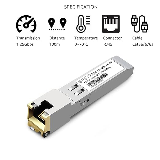 OPSTRAN 1000BASE-T SFP RJ45 Copper Transceiver Module Compatible (4 Pack)
