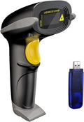 NADAMOO Wireless Barcode Scanner 328 Feet Transmission Distance USB Cordless 1D