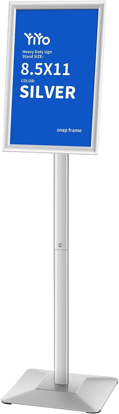 YIYO Sign Stand Poster Stand，adjustable heavy duty pedestal Sign Holder Floor