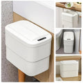 Sensor Hanging Trash Can with Lid 2.5 Gallon, Motion Sensor Garbage Can