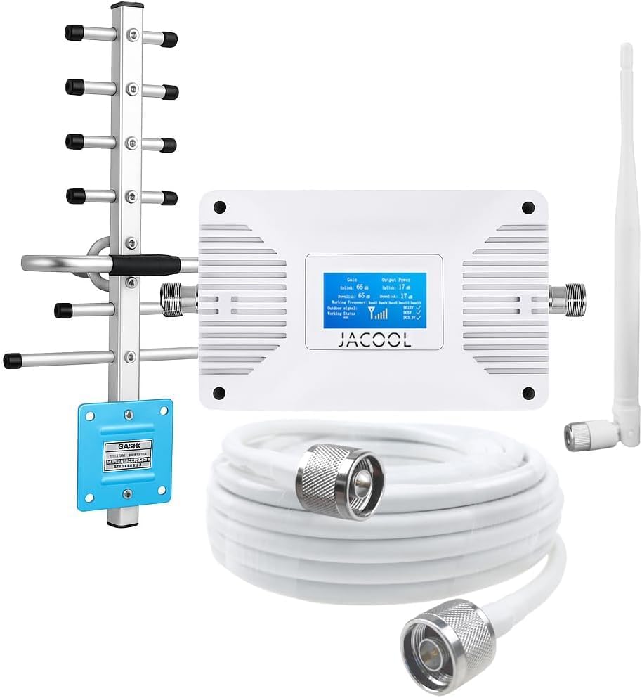 Cell Phone Booster for Verizon & AT&T, Boosts 5G/4G LTE on Bands 12/13/17