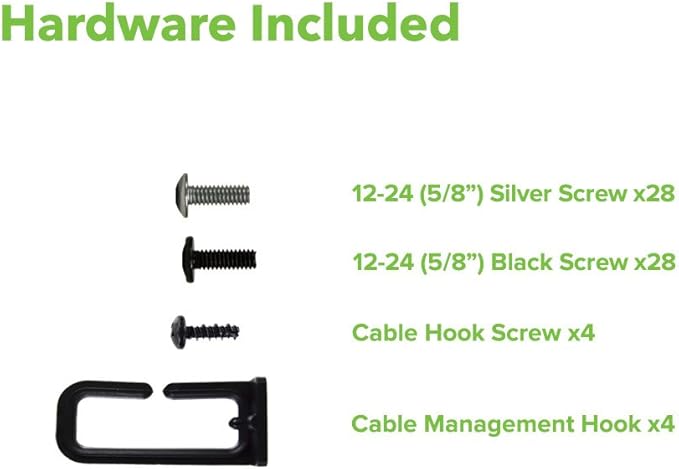 NavePoint 13U 2 Post Open Frame Server Rack