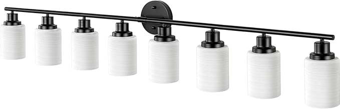 Guliaofo 8-Light Vanity Lights, Modern Vanity Lighting Fixture