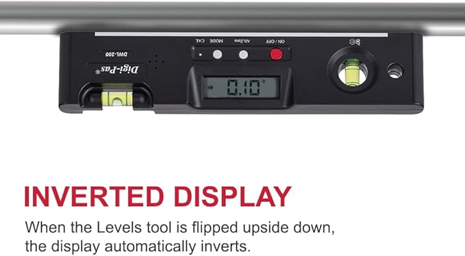 Digi-Pas DWL200 Electronic Torpedo Level, Protractor, Angle Gauge, Angle Finder