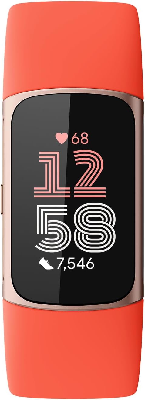 Google Fitbit Charge 6 - Fitness Tracker - Gold/Coral