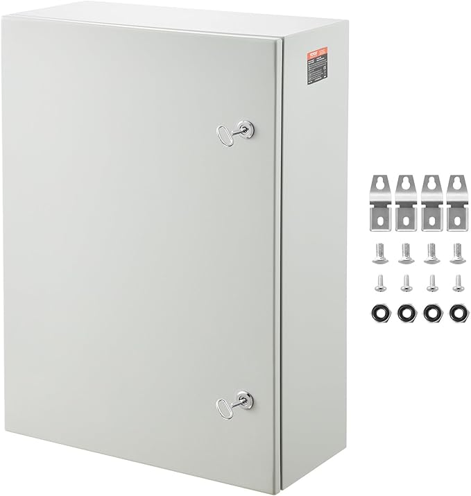 VEVOR Steel Electrical Box, Cold Rolled Steel Electrical Enclosure Box