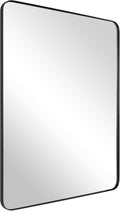ANDY STAR Wall Mirror for Bathroom, 24x36 Inch Black Bathroom Mirror, Stainless