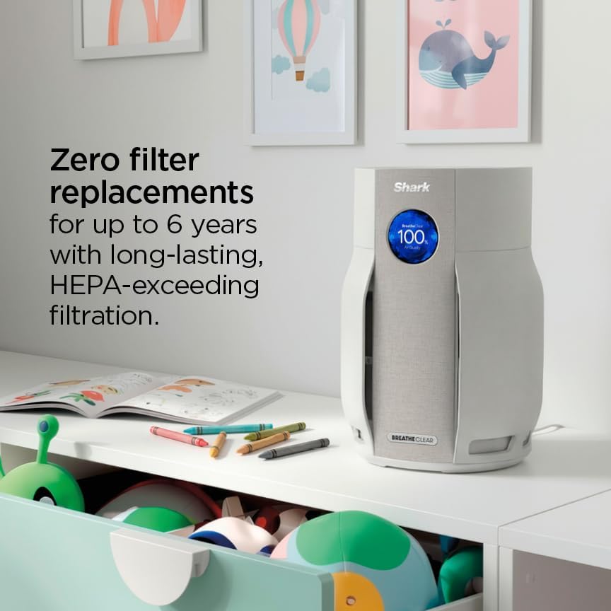 Shark BreatheClear Smart Air Purifier, HP162, Dove