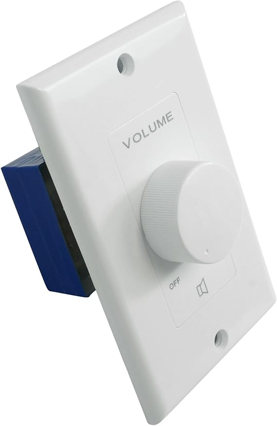 Rockville VOL70200 White 200W 70V/100V Volume Control Zone Controller,
