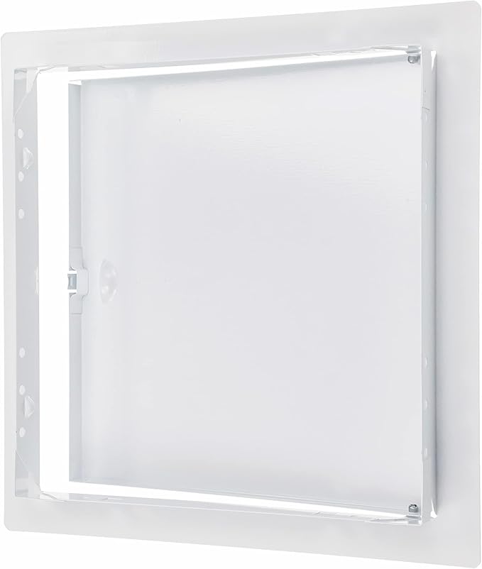 10" x 10" White Metal Access Door. Plumbing, Electricity, Alarm Wall Access