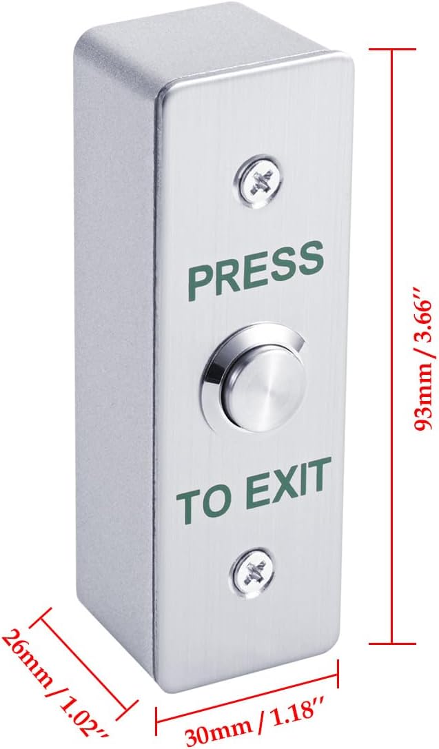 Door Access Control System Outswinging 600lbs Magnetic Lock Kit Build-in Alarm