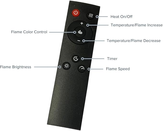 Modern Ember Uptown 28" Smart Electric Fireplace Insert + Trim Kit, Alexa/WiFi