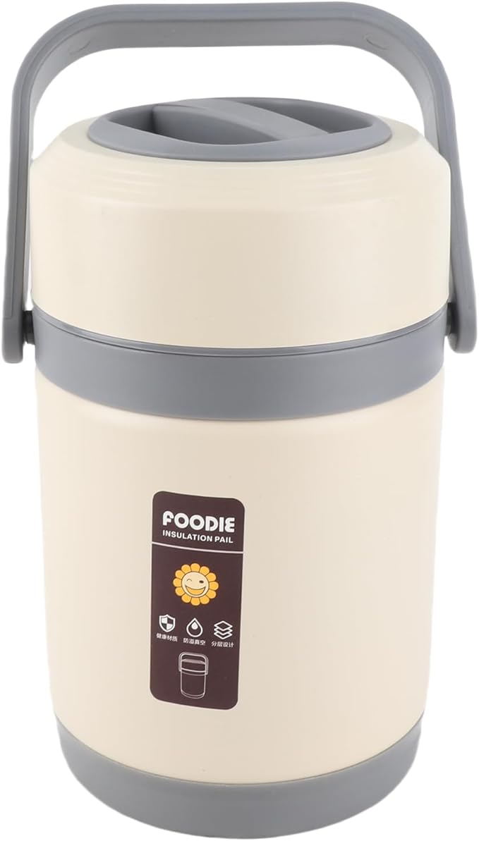 AYNEFY Electric Lunch Box, 2L Stainless Steel Portable Electric Food Warmer