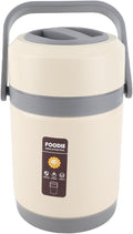 AYNEFY Electric Lunch Box, 2L Stainless Steel Portable Electric Food Warmer