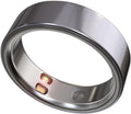 Smart Ring Health Tracker 5ATM Waterproof Sport Ring Exclusive Vibration Alerts Titanium Blood Oxygen/Sleep/Emotional Management Women Cycle Prediction Compatible with iOS/Android Frost Silver 8.5