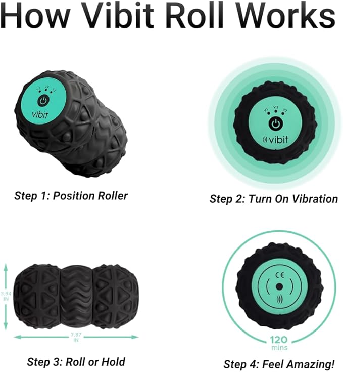 Vibit - Vibrating Massager for Plantar Fasciitis, Pain Relief and Sciatica