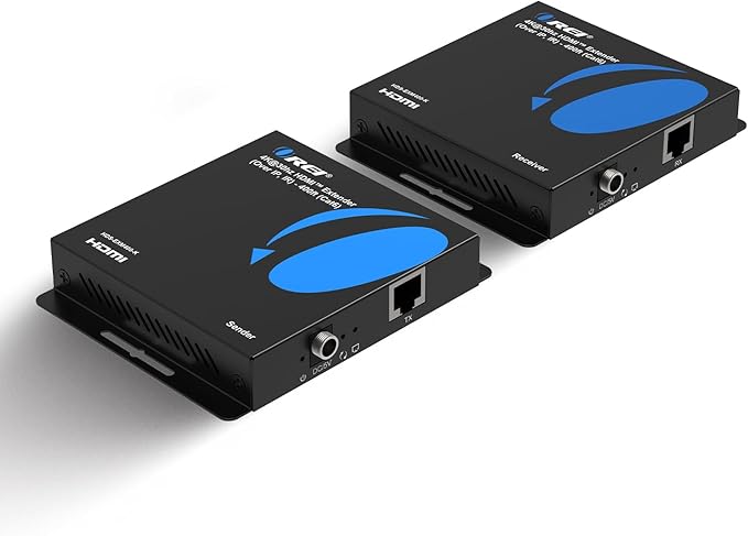 OREI 4K HDMI Extender Over IP CAT6-4K@30Hz One to Many Upto 400 Feet, Loop Out